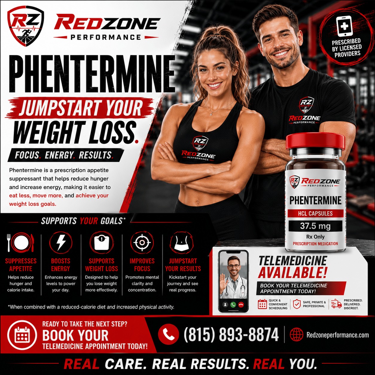Doctor creating a customized national telehealth medical plan for Phentermine prescription weight loss therapy.